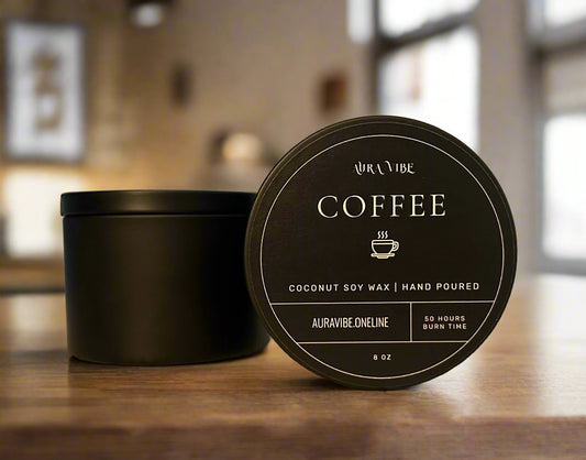 Coffee Shop | 100% Natural Coconut-Soy Wax Candle Tin | 30 Hour Burn