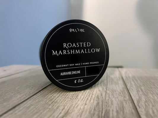 Roasted Marshmallow | 100% Natural Coconut-Soy Wax Candle Tin | 30 Hour Burn