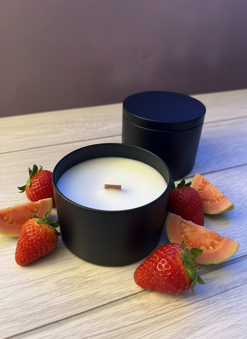Strawberry Guava   | 100% Natural Coconut-Soy Wax Candle |30